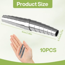 10PCS Volute Spring for Garden Secateurs, 6cm/2.36in Stainless Steel Replacement Springs for Pruning Shears, Heavy Duty Gardening Tools Accessories, Easy to Install, Rustproof Spring Parts