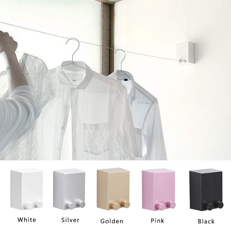 BESy Retractable Clothesline ABS case+Aluminum Dryer with Adjustable Stainless Steel