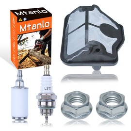 For Husqvarna 137 136 141 142 Chainsaw Parts Kit - Includes OEM 530029811, 503220001, Fuel Filter, Air Filter Cover, Spark Plug & Guide Nut Set
