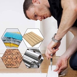 Automatic Centre Punch Metal, 2 Pieces Automatic Centre Punch with 2 Replacement Stamps, for Wood, Glass, Sheet Steel, Metal