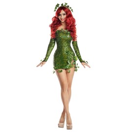 Party King womens Poisonous Villain With Gloves and Headpiece Adult Sized Costumes, Green, Medium US