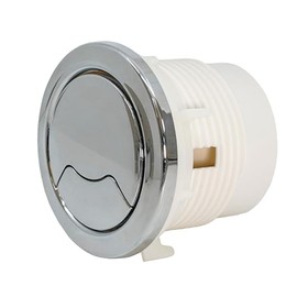 Fluidmaster C360116 Pneumatic Round Dual Flush Button, Chrome