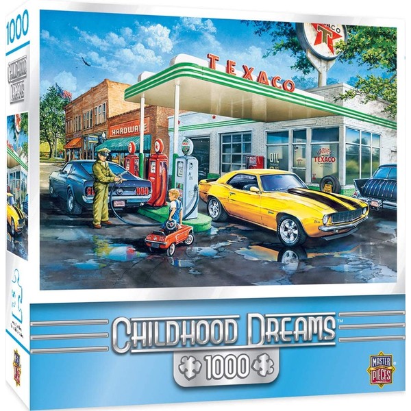 MasterPieces Childhood Dreams Jigsaw Puzzle, Pop's Quick Stop, Featuring Art by Dan Hatala, 1000 Pieces