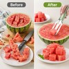 3-in-1 Watermelon Slicer Tool for Easy Serving – Stainless Steel