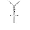 JEVELION Pendant Cross with Curb Chain for Women, Men and