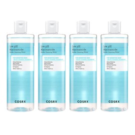 COSRX Mildly Acidic Niacinamide Micellar Cleansing Water, 400ml, 4 Pieces / 코스알엑스 약산성 나이아신아마이드 미셀라 클렌징 워터, 400ml, 4개