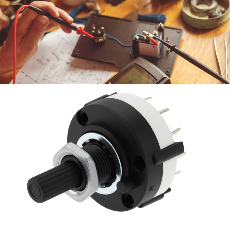 OTOTEC 5pcs Rotary Switch 26x38mm Step Switch 0.3 A 125-250V