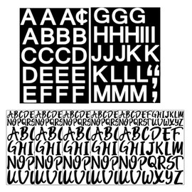 MEMOFYND 7 Letter Stickers, Creative Decorative Stickers, Waterproof Stickers, Can Be Used For Water Bottles, Mailboxes, Suitcases