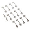 dophee 12Pcs Antique Brass Decorative Handle Pull Knob for Mini