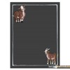 Cohas Magnetic Backed Lined Chalkboard with Goat Theme, Includes Brown