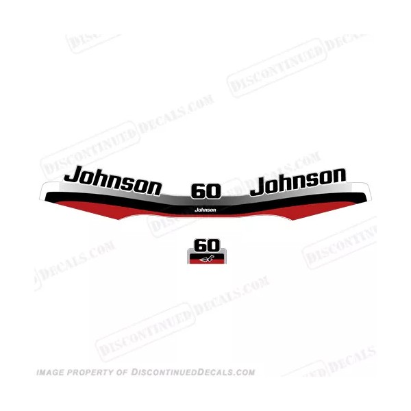 DIscontinued Decals Fits Johnson 1997 1998 60hp SPL Outboard Decal