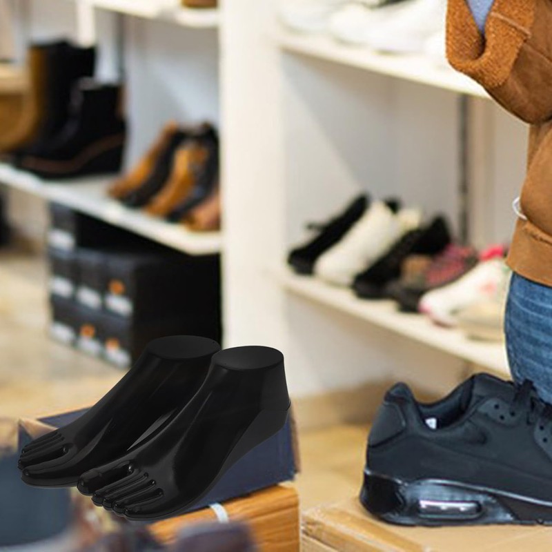 GLEAVI 2 Pairs Plastic Foot Models: Inserts Sock Display Holder