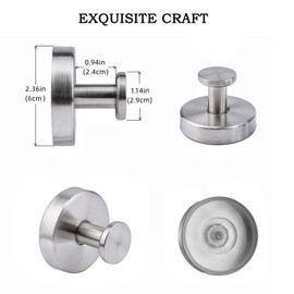 Telycummy Suction Cup Hooks for Shower,4-Piece Set of Non-Drill Wall Hooks Suitable for Bathroom,Kitchen,Glass,Mirror,and Tile Surfaces to Hang Towels,Robes-Waterproof & Rustproof