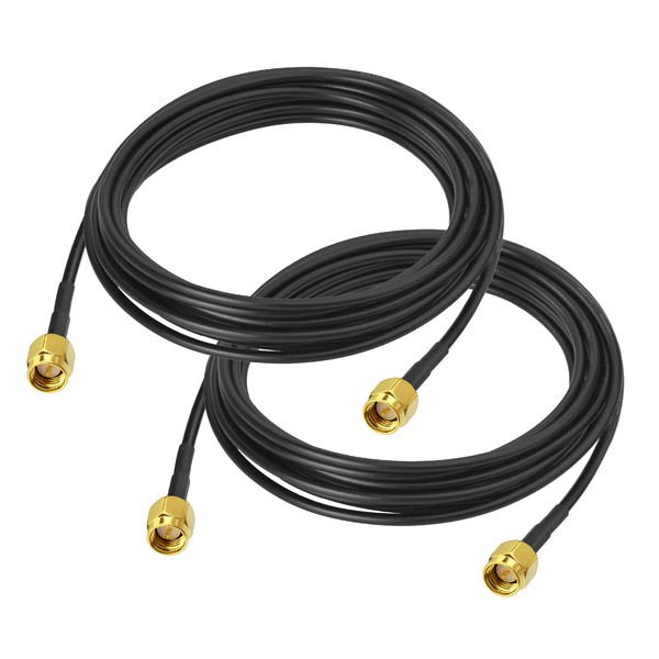 Yuslao SMA Male to SMA Male Low Loss RG174 Extension