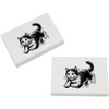 2 x 45mm 'Playful Cat' Erasers/Rubbers (ER00042723)
