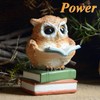 Gemmia Miniature Fairy Garden Book Lover Squirrel Figurine- Self-growth Reading