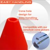 Versatile Heavy Duty 6in Agility Training Cones for Soccer, Football,