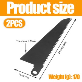 2PCS Reciprocating Saw Blades for Black & Decker, 240mm Scorpion Saw Blades for Cutting Wood Plastic, Compatible with KS890 KS890E FKS890E KS890EK KS890GT KS880