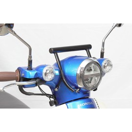 Kijima 204-0706 Motorcycle Parts, Handle Mount Stay, 0.9 inches (22.2 mm), Steel Black Finish, Super CUB50/110 ('18/AA09/JA44)