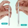 Bewudy 3Pcs Piercing Ball Grabber Tool Set, Diamond Tweezers Jewelers
