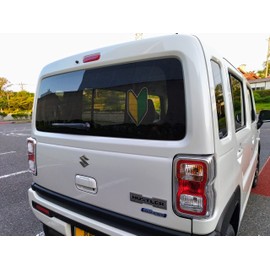 Beginner Mark, Removable From Inside Window, Suction Cup Type Alternative, Dot Glue Sticker (Beginner Driver Sign) [Compliant with Traffic Law Enforcement Regulations]