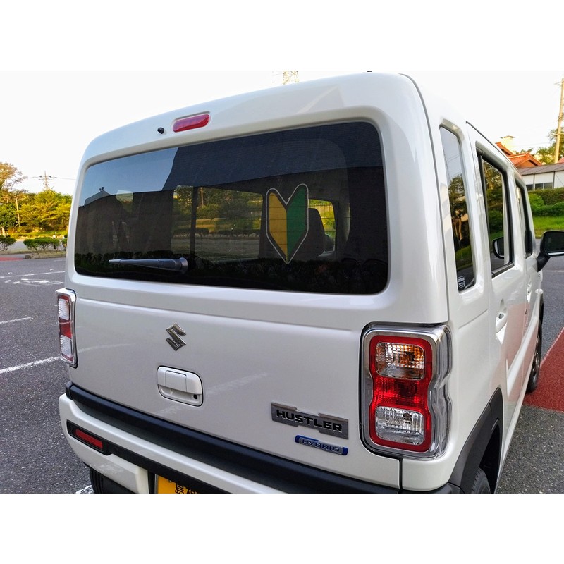 Beginner Mark, Removable From Inside Window, Suction Cup Type Alternative,