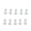 10pcs Hearing Amplifier Dome Silicone Ear Tip Earplug Replacement Accessory