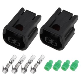 VGOL 2 Sets 2 Pin Power Plug Connector Motorcycles Female Electrical Plug Housing Compatible with Honda CRF250 300 L/Rally XL750 Transalp 2023
