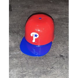 2025 PHILLIES RED & BLUE BRIM WHITE "P" ICE CREAM HAT HELMET CUP SGA