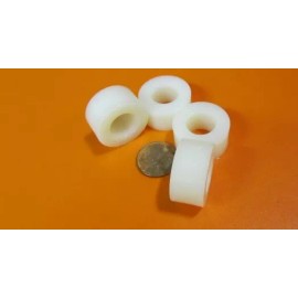 Unbranded Nylon 66 Spacer, Natural, NO.1/2" Screw, 1.0" OD x .505" ID x 1/2" Long., 25 pc