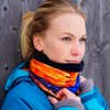 P.A.C. Twisted Fleece Darab Multifunctional Scarf - Reversible Tube Scarf,