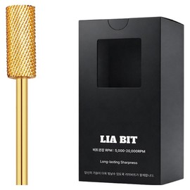 BESSIE Leahbit Golden Barrel M Nail Drill Bit, 1 Piece, Gold / BESSIE 리아비트 골든배럴 M 네일드릴비트, 1개, 골드