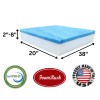 FoamRush 20" x 38" Cool Gel Memory Foam Seat Sofa