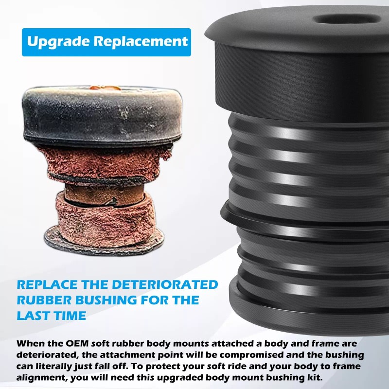 Sunluway Silicone Body Mount Bushing Kit for Ford F-250 F-350