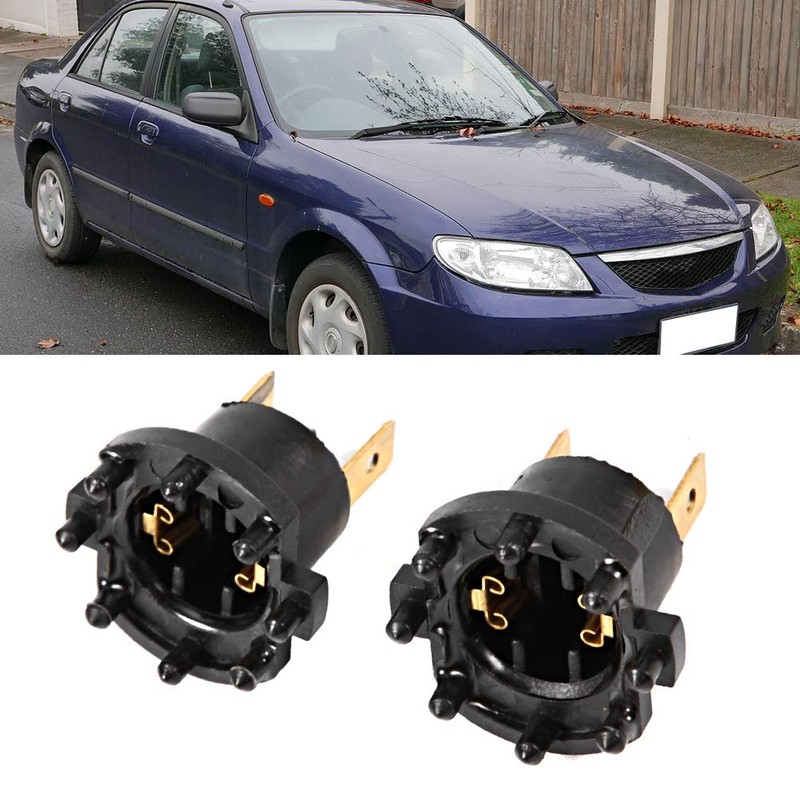 1 Pair Car H7 Headlight Bulb Holder Adapter Car H7