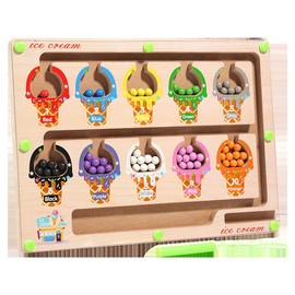 Auliuse Montessori Color Number Maze Gifts Toys for 3 4 Year Old Boy Girls