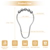 VANZAVANZU Rustproof Stainless Steel Shower Curtain Hooks for Bathroom Decorative
