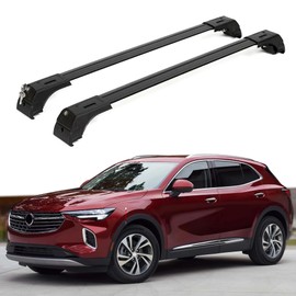 ERKUL 220lbs Roof Rack Cross Bars for Buick Envision 2021-2025 | Aluminum Crossbars with Anti Theft Lock for Rooftop | Compatible with Flush Rails - Black