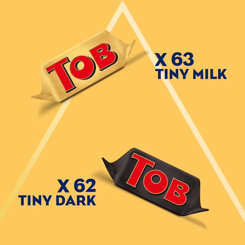 Tiny Toblerone Chocolate Gift Bag Variety Pack (Milk Chocolate and