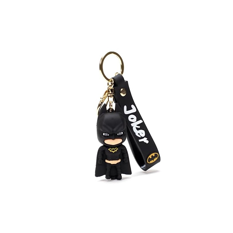 DAIYAMONDO Premium Famous Black Super Hero Action Cute Silicon 3D