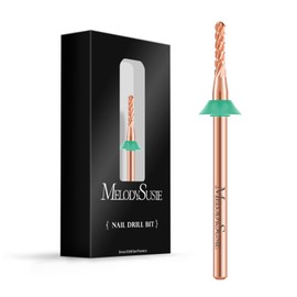 MelodySusie Upgrade Round Shape Pedicure Bit, 3/32'' Carbide Tungsten Bits, Suitable for Remove Forefoot Calluses Cuticle Dead Skin Nail Prepare, Beginners Bits, Rose Gold, Series Bit-S, Coarse