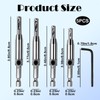ZSRVAJ 4 Pcs Self Centering Drill Bit, Hinge Hardware Pilot