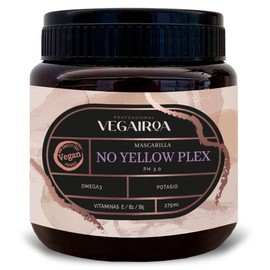 VEGAIROA - No Yellow Plex Mask - Neutralising Mask for Yellow and Orange Tones - Moisturiser - Purple Pigment - Professional Vegan Hairdressing Product - 275 g