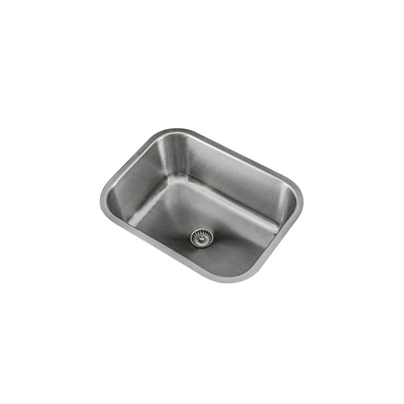KABCO Kitchen Sink, Stainless, Undermount, Single Bowl, Classic Radius, 23"