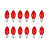Trisonic 24pk Red Light Bulbs C7 Base Night Light String