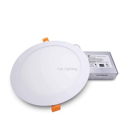 8 Inch Slim Pot Light, Multi Voltage, AC100~347V, 18W, Dimmable, 1400 Lm, 3 CCT, Color Adjustable