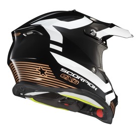 ScorpionEXO VX-16 Format Dual Off-Road Dirt Bike MX ATV UTV Motocross Racing Adult Full Race Helmet with Visor Dot Approved (Gloss Gold - 2X-Large)