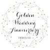Claire Giles Quill "Golden Wedding Anniversary" Anniversary Card