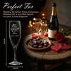 GIFTS INFINITY UV Printed Mis Quince Anos Champagne Flutes Set