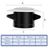 NUTKIT 70mm/ 3 Inch Round Ceiling Vent, Adjustable Air Vent
